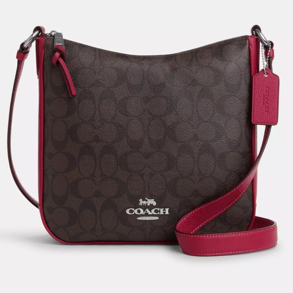 NWT Coach Elli File Bag In Signature Canvas crossbody, messenger bag - Picture 6 of 8